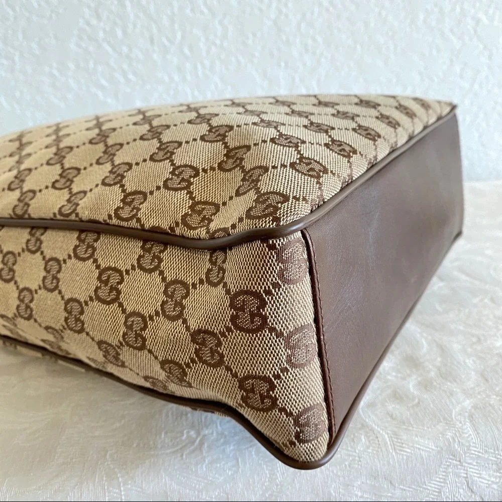 Gucci gg monogram canvas hobo bag
